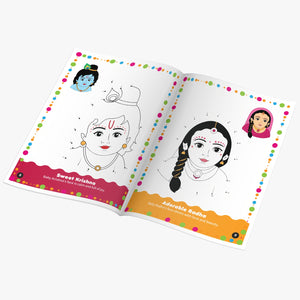 Sakhyam Coloring Story Book: Dot To Dot - Shri Krishna