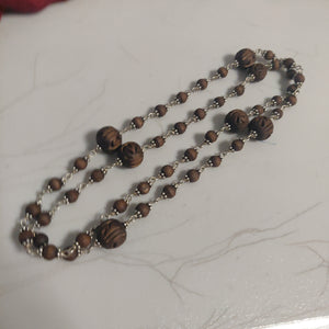 Pure silver/Tulsi neck beads