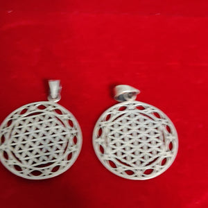 Pure silver Flower of life pendant