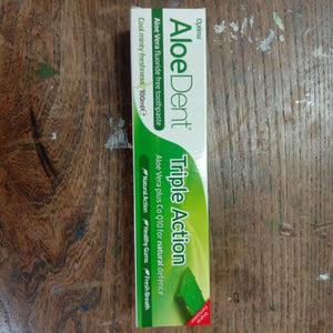 Aloe Dent Triple Action Fluoride Free Toothpaste