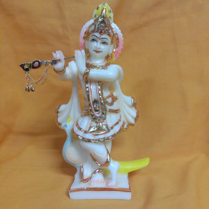 7" Radha Krishna Standing - Painted SNW06-7