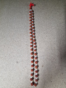 Rudraksha Mala 8mm with Clear Beads