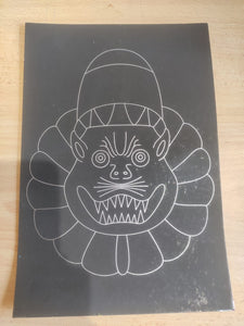 Black Scratch Art