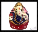 Metal Coconut Ganesha Enamel-1"