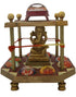 6.5" Brass Ganesh Yantra Chowki