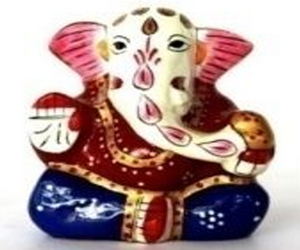 Metal New Kan Ganesha Enamel 2"