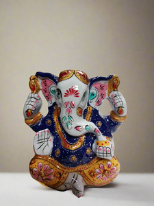 4" Painted Ganesh - MT1007