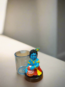 Cup Holder with Krishna Makhanchor