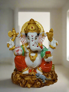 Multicolour Painted Ganesha 6"