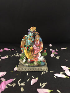Radha Krishna Asana Deity 2.5" Murti