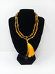 Black Yellow Star Tiger Eye Stone Mala