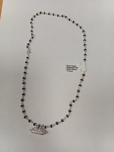 Silver Tulasi Neckbead with Silver Kavach