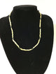 1 Opalescent + 2 Gold Flat Tulasi Neckbeads - One Round
