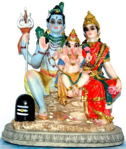 Shiva Family Deity 8.5" Murti