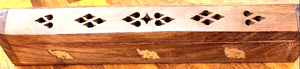 Wooden Incense Holder With Lid