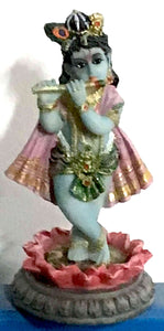 Lotus Krishna Deity 3.5" Deity