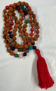 Rudaraksha Beads with 7 Chakra 9mm 24"