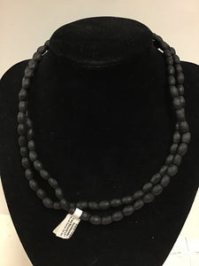 Black Tulasi Neckbeads - Two Rounds (Various Sizes and Designs)