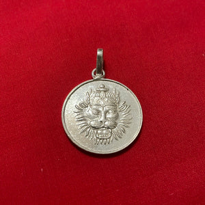 Pure silver Narasimha pendant