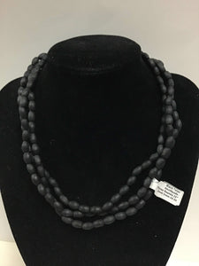 Black Tulasi Neckbeads - Two Rounds (Various Sizes and Designs)