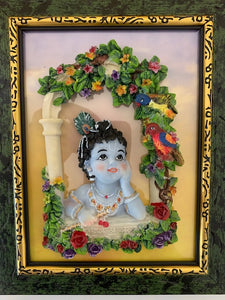 Krishna Deity 4.5" Plate
