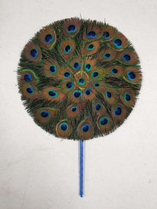 Peacock Feather Fan